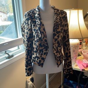 Thalia sodi animal print jacket size m